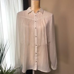 Zara Fringe Blouse